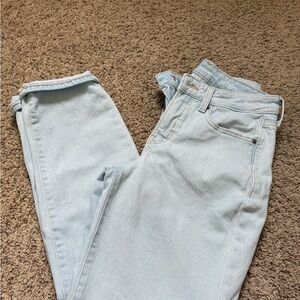 Old Navy High-Rise O.G. Straight Jeans in Light Blue
